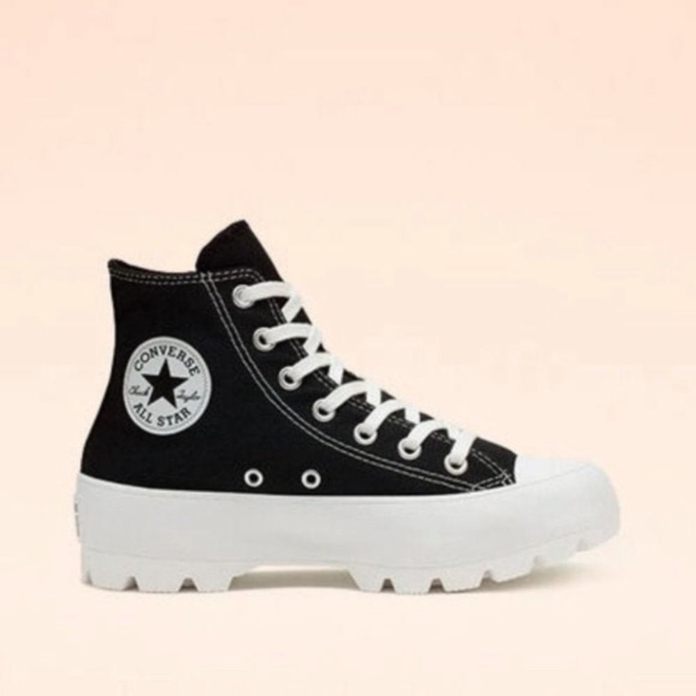 Converse Women's Black and White High-Top Sneakers